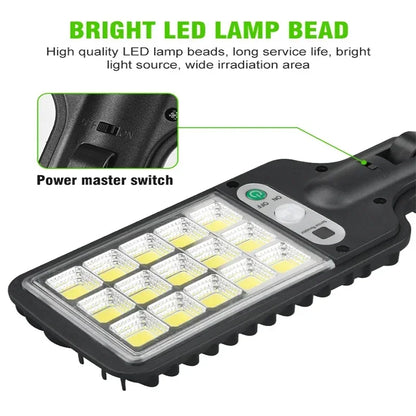 1/2/3/4PCS Solar Lights Outdoor 3 Modes 200COB Waterproof Street Lamp Motion Sensor Security Lighting for Garden Patio Path Yard